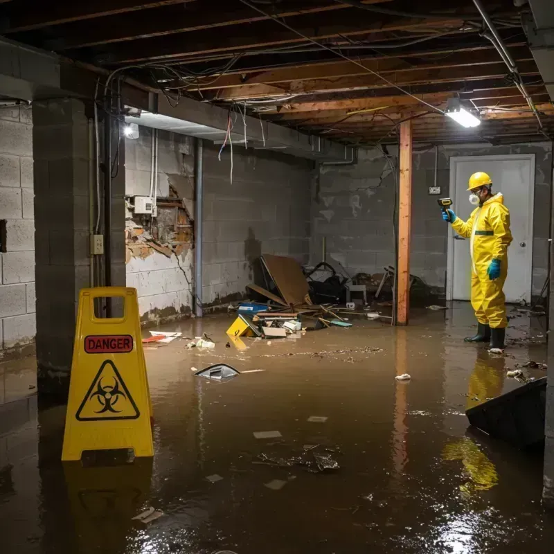 Flooded Basement Electrical Hazard in Fort Thomas, KY Property